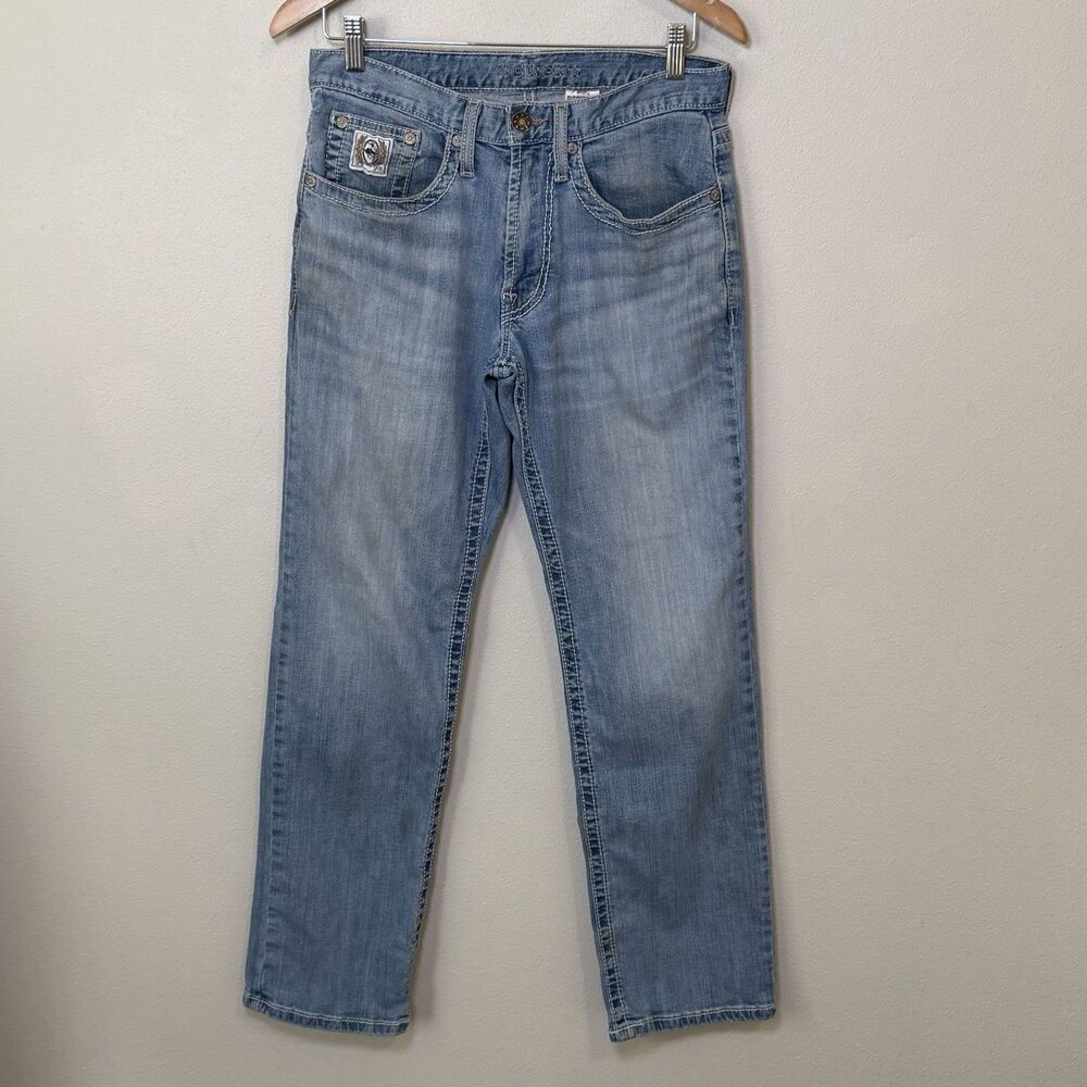 Cinch Jeans White Label Relaxed Fit Straight Leg Light Mens 33x34 (Fits 32x31)